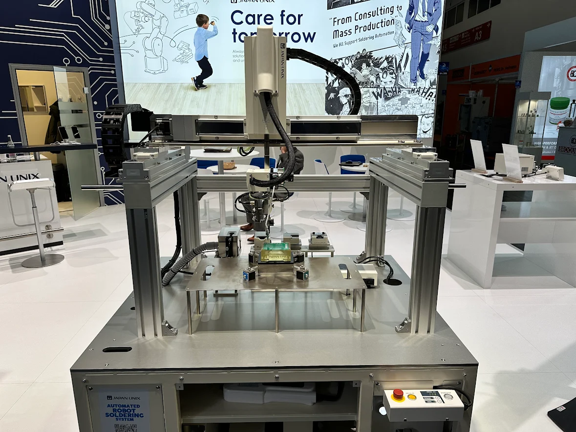 UNIX-GF4S in-line soldering demonstration