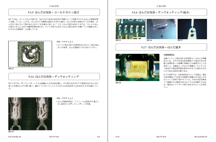 コンテンツ例 はんだ付異常