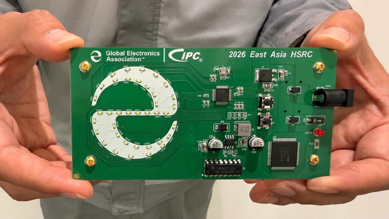 IPCはんだ付けコンテスト2026日本大会で使用された競技課題基板